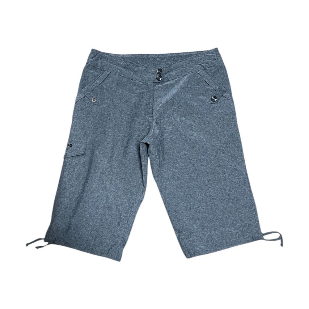 MERRELL, Women's UPF UV Protection Outdoor Bermuda Shorts, Gray, Size 6